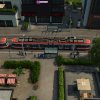 passengers entering tram